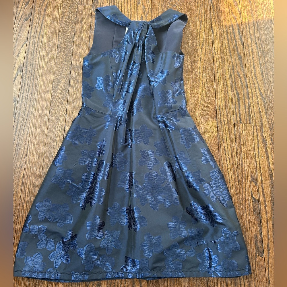 Armani Collezioni Navy Floral Mini Dress
